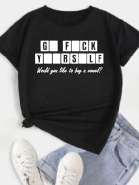 Unisex Would You Like to Buy a Vowel? crew neck t-shirt